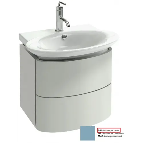 Модуль под раковину Presqu'ile 50х41х45,2 см, аквамарин сатин, 2 ящика EB1102-R-S50 Jacob Delafon