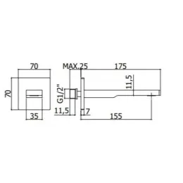 Излив Paffoni Tango ZBOC120NO