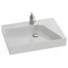 Подвесная раковина Rythmik pure 65х46х10,3 см, лвосторонняя, 1 отверстие для смесителя, без переливного отверстия, санфарфор EVN112-00 Jacob Delafon