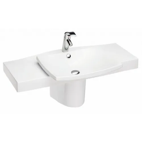 Подвесная раковина Escale 100х52х11,5 см, одно сквозное отверстие для смесителя, санфарфор E1280-00 Jacob Delafon