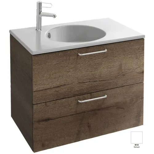 Модуль под раковину Odeon Rive Gauche 70х50,8х56,8 см, белый глянцевый, ручки хром EB2521-R5-N18 Jacob Delafon