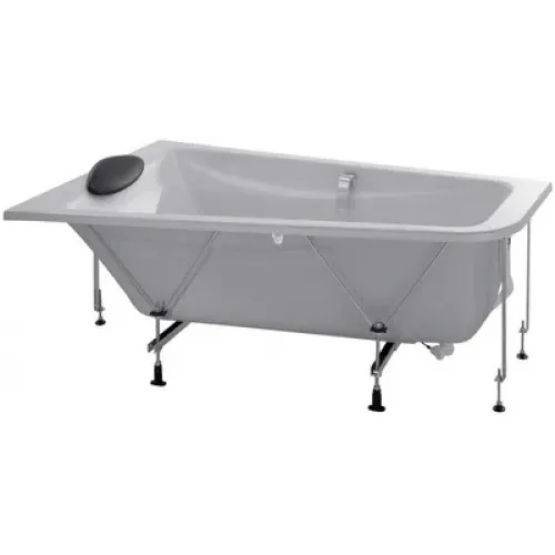 Акриловая ванна Odeon Up 160х90 см, левосторонняя, с каркасом, подголовником и ручками, асимметричная E60651-00 Jacob Delafon