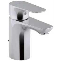 Смеситель для умывальника Aleo 9 л/мин, неповоротный излив, с донным клапаном E98332-4-CP Jacob Delafon