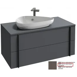 Модуль под раковину Nouvelle Vague 100х50,7х47,1 см, 2 ящика, светло-коричневый глянцевый EB3040-G80 Jacob Delafon