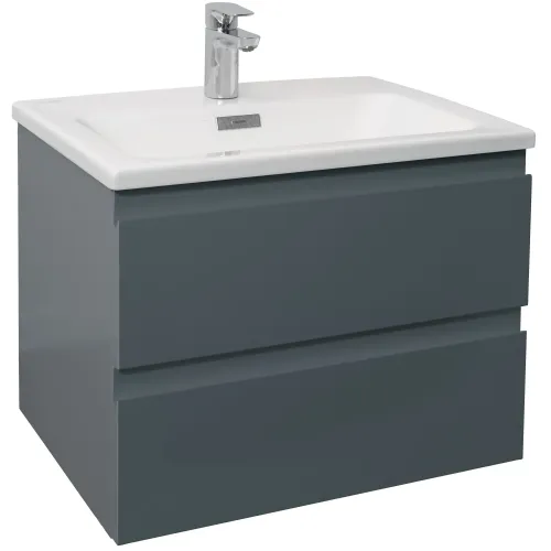Модуль под раковину Madeleine 60х46х45 см, 2 ящика, встроенные ручки, серый матовый EB2052-J54 Jacob Delafon