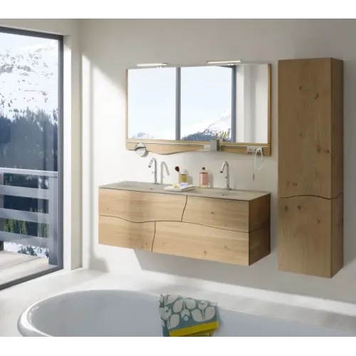 Модуль под раковину Sherwood 140х46х50 см, 4 ящика, натуральный дуб, система push-to-open EB1835RU-P6 Jacob Delafon