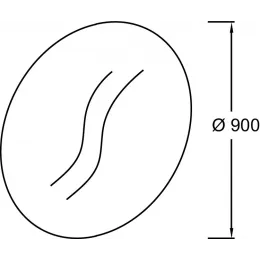 Зеркало Odeon Rive Gauche 90х90 см EB1291-NF Jacob Delafon