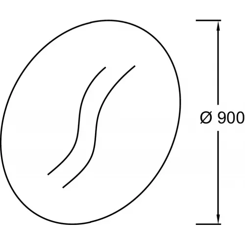 Зеркало Odeon Rive Gauche 90х90 см EB1291-NF Jacob Delafon