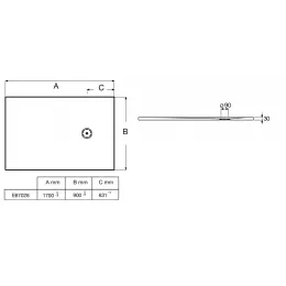 Поддон Singulier 170х90х3 см, антискользящее покрытие, серый шелк, прямоугольный, Neoroc E67028-MGZ Jacob Delafon