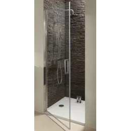 Душевая дверь в нишу Contra 90х200 см, матовый, реверсивная, 6 мм, черный профиль E22T90-BL Jacob Delafon