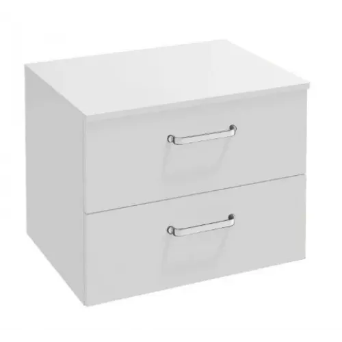 Тумба для ванной Vox белый, изогнутая ручка 60х46 см EB2062-R1-N18 Jacob Delafon