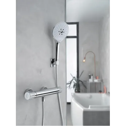 Настенный смеситель без излива Rivoli без лейки, термостат E24324-CP Jacob Delafon