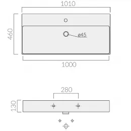 Раковина подвесная GALASSIA Meg11Pro 8937