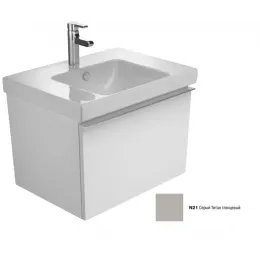 Модуль под раковину Odeon Up 67х48,5х45 см, 1 ящик, серый титан глянцевый EB860-N21 Jacob Delafon