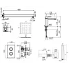Комплект для душа Plumberia Selection TAG KITTGT18QNO53