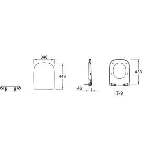 Сиденье для унитаза Struktura термодюр, с микролифтом, быстросъемное E70024-WTE Jacob Delafon