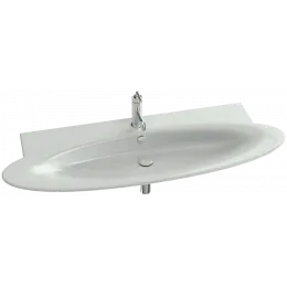 Модуль с раковиной Presqu'ile 130 см, 1 ящик, плавное закрывание, белый блестящий лак, подвесной монтаж E4435-00+EB1101-G1C Jacob Delafon