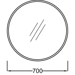 Зеркало Odeon Rive Gauche 70х70 см, рама из МДФ цвет медь EB1177-CPR Jacob Delafon