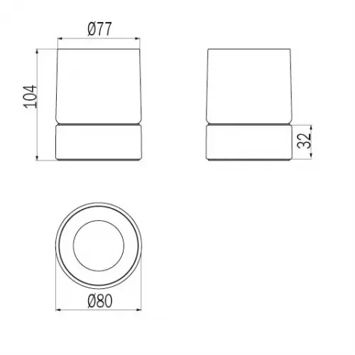 Стакан для щеток INDA MITO A20010CR21