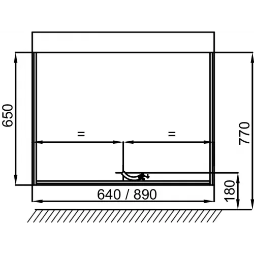 Модуль под раковину Rythmik pure 64х45,2х65 см, подсветка, 1 ящик, пепельный матовый EB1770-M77 Jacob Delafon