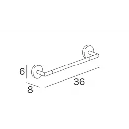 Полотенцедержатель INDA FORUM A3618ECR