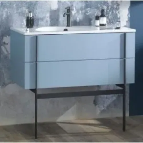 Модуль с раковиной Nouvelle Vague 100 см, аквамарин, подвесной монтаж EB3032-G91+EXAQ112-Z-MK4 Jacob Delafon