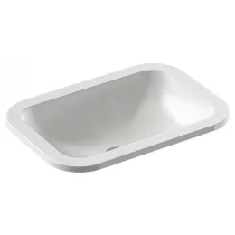 Встраиваемая снизу раковина Vox 56х40 см, с отверстием перелива, санфарфор EYB102-00 Jacob Delafon