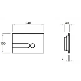 Система инсталляции для унитаза Patio 50х12х115 см, хром, с кнопкой Set PATIO E5504/E4326-CP Jacob Delafon