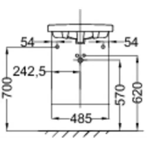 Комплект мебели для ванной Odeon Up 50 см, квебекский дуб, реверсивная дверца, внутренний ящик, подвесной монтаж E4701-00+EB1081-NF+EB863-E10 Jacob Delafon