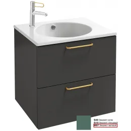 Модуль под раковину Odeon Rive Gauche 60х50,8х56,8 см, 2 ящика, эвкалипт матовый, ручки золото EB2520-R8-M87 Jacob Delafon