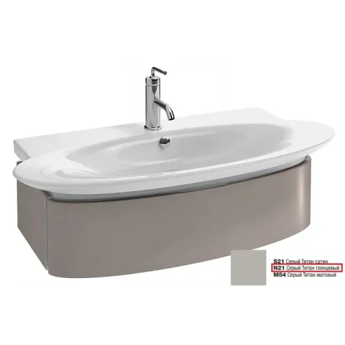 Модуль под раковину Presqu'ile 83х24х45 см, серый титан, 1 выдвижной ящик EB1100-N21 Jacob Delafon