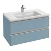 Модуль под раковину Vox 80х46х45,2 см, матовый аквамарин, 2 выдвижных ящика EB2028-RA-M43 Jacob Delafon