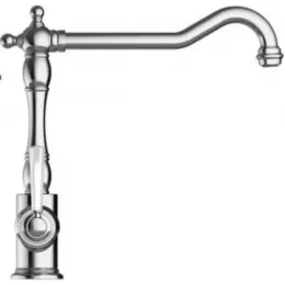 Смеситель для кухни Cleo матовый, стальной цвет, поворотный излив E24317-VS Jacob Delafon