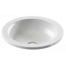 Встраиваемая сверху раковина Vox 43,2х43,2 см, с переливным отверстием в передней части, санфарфор EYN102-00 Jacob Delafon