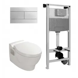 Комплект с инсталляцией Ove с микролифтом E4316-CP+E5504-NF+E1585-00 Jacob Delafon