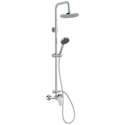 Душевая система без излива Brive выставочный образец, 5 режимов, 20 см, round, верхний душ, с лейкой E24329-CP/У Jacob Delafon