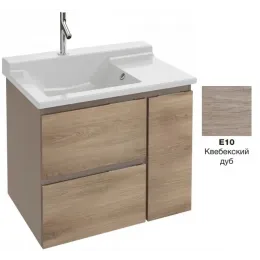 Модуль под раковину Soprano 96х53,5х63,4 см, квебекский дуб, 1 дверца и 2 выдвижных ящика EB1331-E10 Jacob Delafon