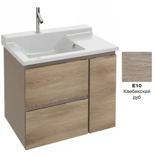 Модуль под раковину Soprano 96х53,5х63,4 см, квебекский дуб, 1 дверца и 2 выдвижных ящика EB1331-E10 Jacob Delafon