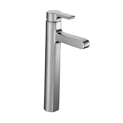 Высокий смеситель на столешницу Singulier 24 см, неповоротный излив, без донного клапана E10861-CP Jacob Delafon