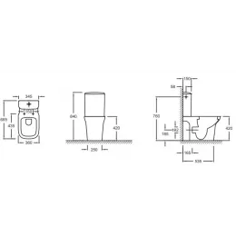 Бачок унитаза Vox нижняя подводка ETM212-00 Jacob Delafon