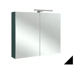 Зеркало Rythmik 80х65 см, шкаф, подсветка, черный лак, с подсветкой EB796RU-274 Jacob Delafon