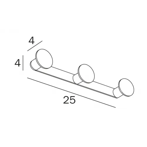 Крючок для ванной INDA ONE AV120CNE