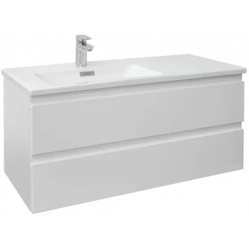 Модуль под раковину Madeleine 99,8х46,2х45,2 см, 2 ящика, встроенные ручки, белый матовый, для левосторонней раковины EB2054-J51 Jacob Delafon