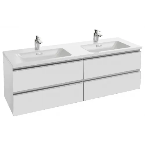 Модуль под раковину Vox 140х46х45,2 см, белый блестящий, 4 выдвижных ящика, встроенные ручки EB2020-RA-N18 Jacob Delafon