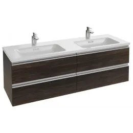 Модуль с раковиной Vox 140 см, серая кожа, 4 выдвижных ящика, подвесной монтаж EXAA112-Z-00+EB2020-RA-N29 Jacob Delafon