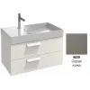Модуль под раковину Rythmik 79,5х45х42,4 см, серая кожа, 2 выдвижных ящика EB1303-N29 Jacob Delafon