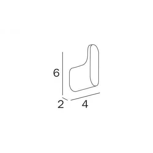 Крючок для ванной INDA MITO A2020ACR