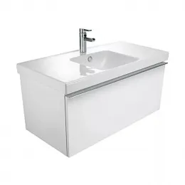 Модуль с раковиной Odeon Up 105 см, белый блестящий лак, с 1 ящиком, подвесной монтаж EB883-N18+E4731-00 Jacob Delafon