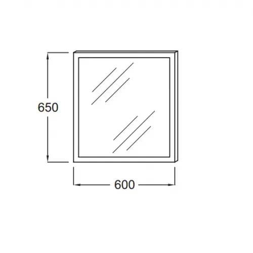 Зеркало 60х65 см, подсветка по периметру, с подсветкой, с подогревом EB1440-NF Jacob Delafon