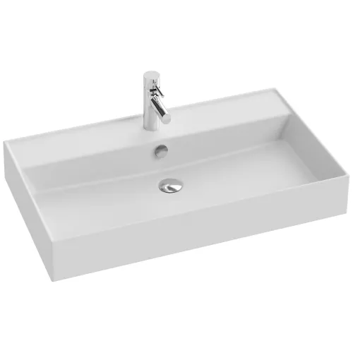 Подвесная раковина Vivienne 80,5х46,3х12 см, матовая, санфарфор EXBI112-BCM Jacob Delafon